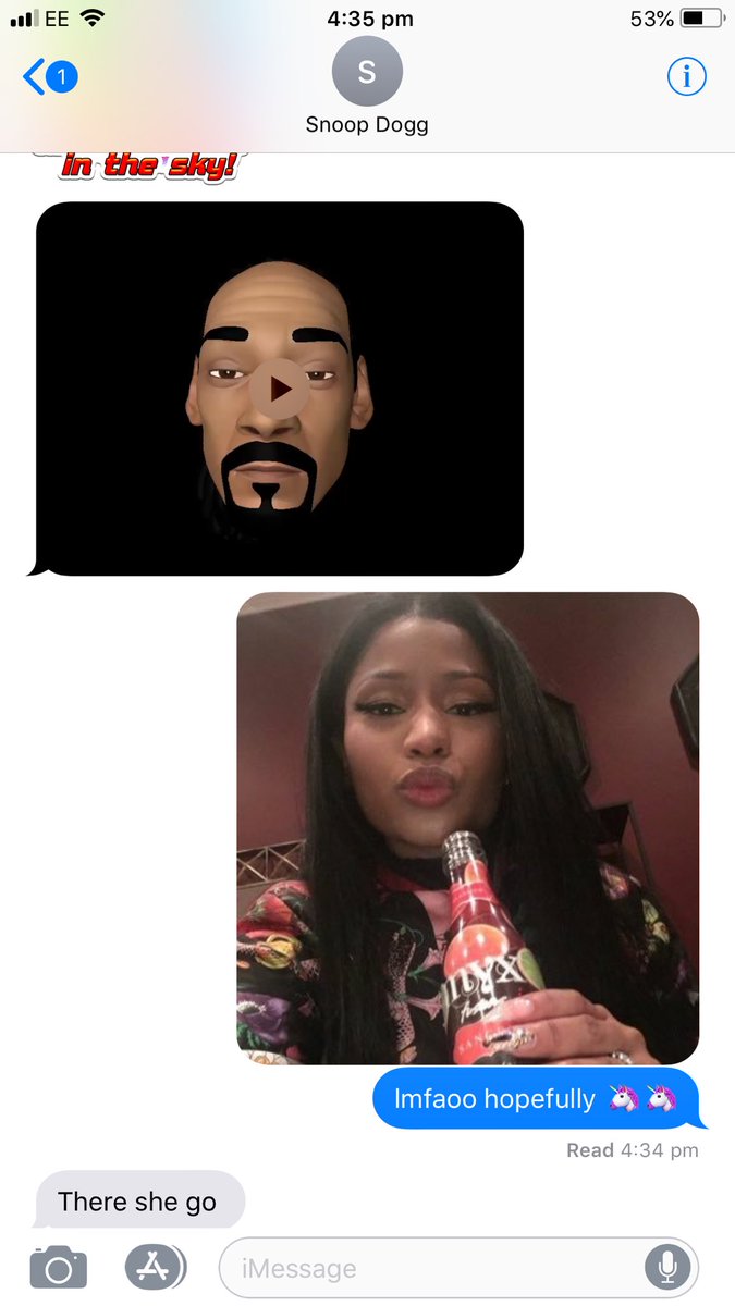 aespatica's tweet photo. when I catfished snoop dogg as nicki minaj that was a moment 😹 https://t.co/BZT5IX8JRx