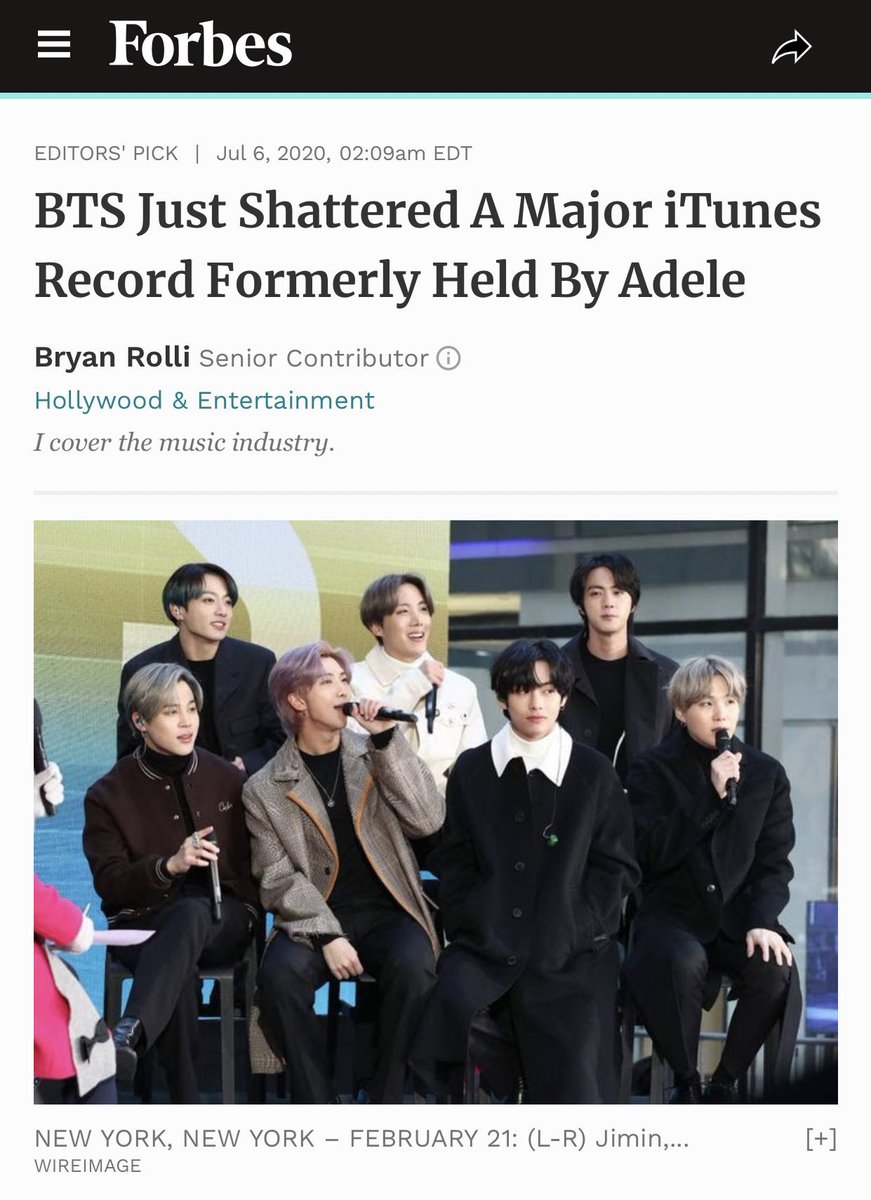 seokjinbit's tweet photo. not gonna let a white man and tiktok “ami” ruin the fact that BTS just broke a HUGE record held by Adele for 5 years

Forbes doing amazing by focusing on it lmao uwu @BTS_twt https://t.co/TgI5p23ocm