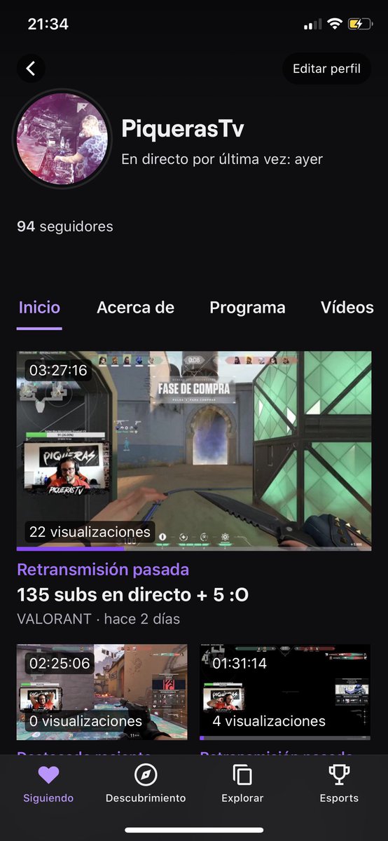 Os espero a partir de las 22:30 por mi canal de #twitch jugando al #VALORANT entrad y dadme #amor 😍