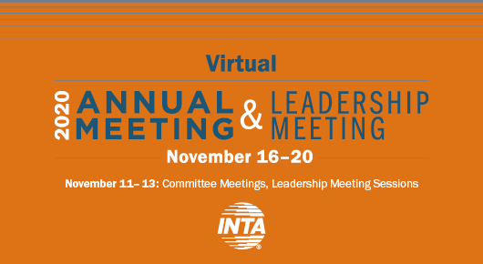 INTA's tweet photo. The schedule for INTA’s 2020 Annual Meeting &amp; Leadership Meeting is posted! Check out the schedule, complete with descriptions of each of the 12 educational tracks here: https://t.co/OQcYEuxX3m. Learn more about the Meeting here: https://t.co/usdeN9pNZS https://t.co/XI4gFseKzS