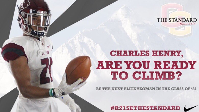 CharlesScottHe2's tweet photo. #R21SETHESTANDARD @Yeo_Football @JamesMayden Thank you for this awesome graphic and hosting me at you virtual Junior Day‼️💯 Go Yeoman’s‼️ https://t.co/E2gE7XmqKo