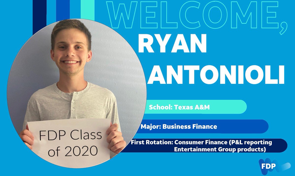 txgohogs's tweet photo. Welcome Ryan to the FDP Class of 2020!ย #LifeatAtt #AttFDP #FutureFinanceLeader https://t.co/Z6bLFPdHVZ