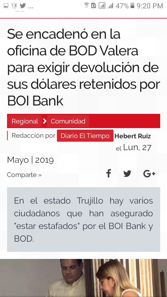 BodJavier's tweet photo. @BODoficial Ahorristas desesperados se encadenan en oficina del banco BOD ante FRAUDE Y ESTAFA que ejecutan PRÍNCIPE BORBÓN y VÍCTOR VARGAS con BOIBANK ante mirada cómplice de instituciones corruptas que no hacen nada ante la estafa Bancaria mas grande de Venezuela https://t.co/INmqm2BDh4 https://t.co/J8WrBtKKdx