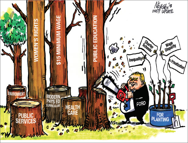 tk1ng's tweet photo. @OhhaiHeather Nothing has happened in the past 738 days of #onpoli that has been about increasing #onted or #onhealth or #onenvironment efficacy. Every move has been to diminish the scope & effectiveness of public services.
They are relentlessly single minded, regardless of need or equity. https://t.co/lkn14AJzhd