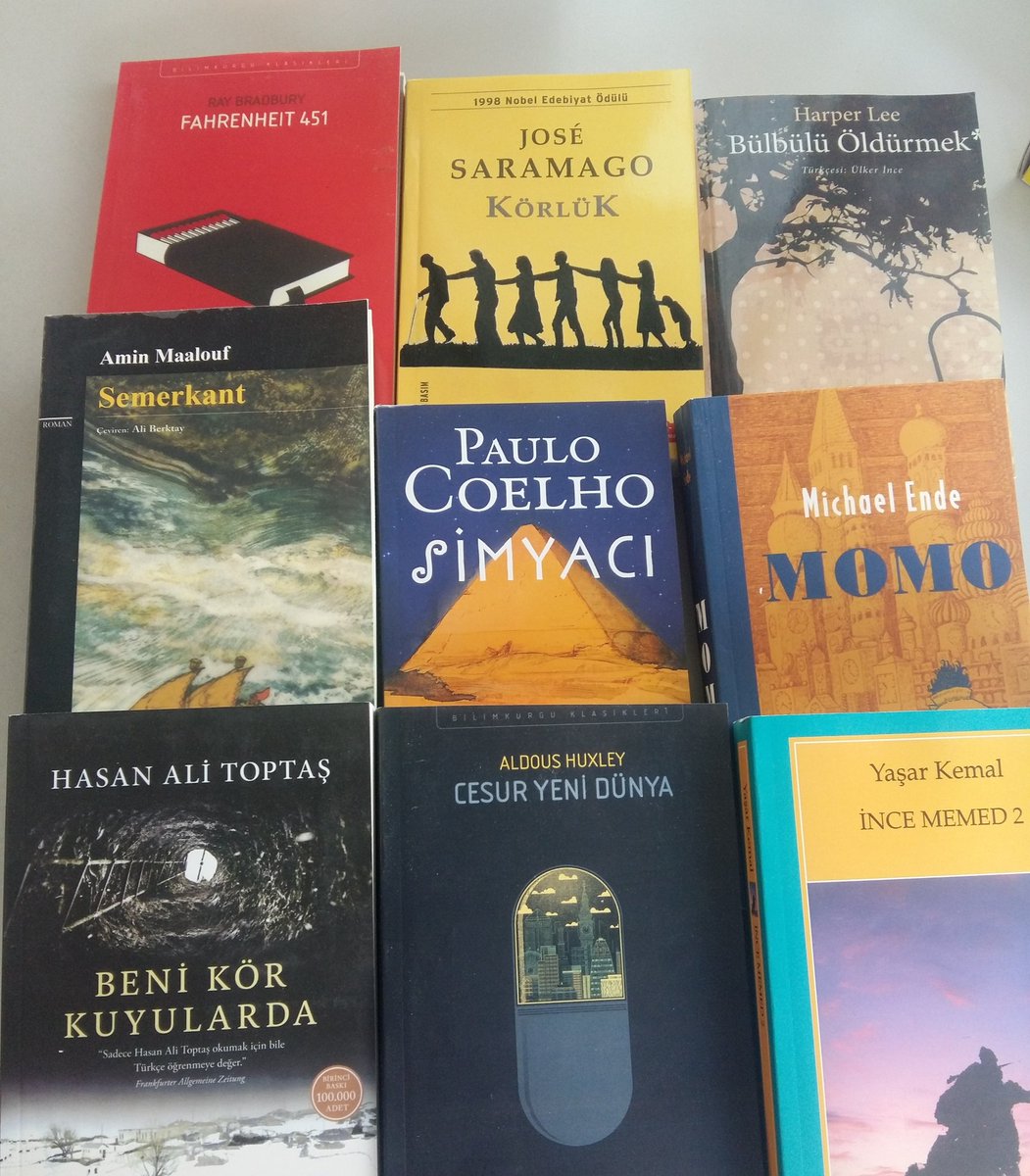 Yeni kitaplarım geldi okumak için sabırsizlaniyorum. 
#kitap #okumakozgurluktur #kitapcenneti #neokusam #KitapÖnerileri