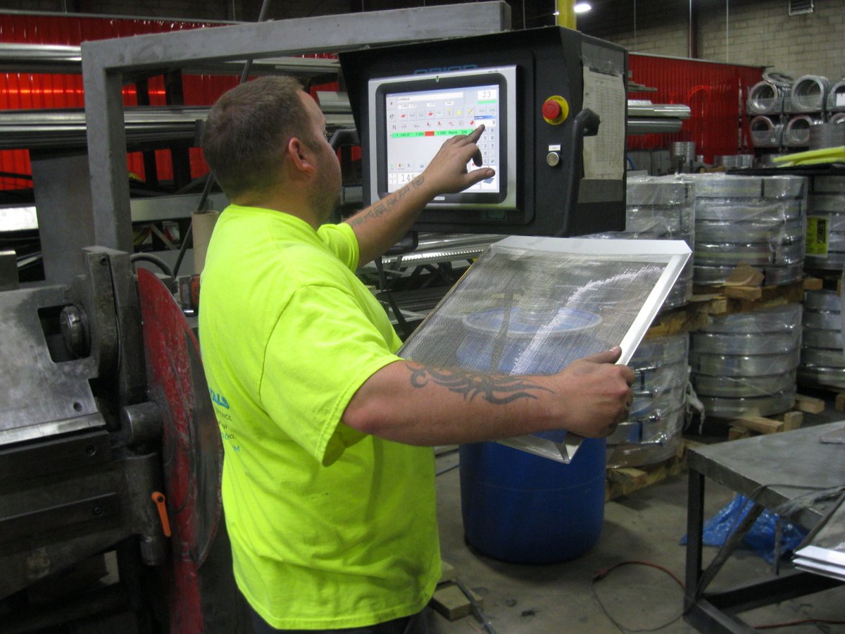 WeMakeDuct's tweet photo. From fine mesh #stainlesssteel #insectscreens to #perforated collars and #galvanized mesh #commercialHVAC screens, we are custom-#fabricating #ductsolutions for where #ventilation is needed but #HVACsystem intrusions are not. https://t.co/0bIGOlxqbB