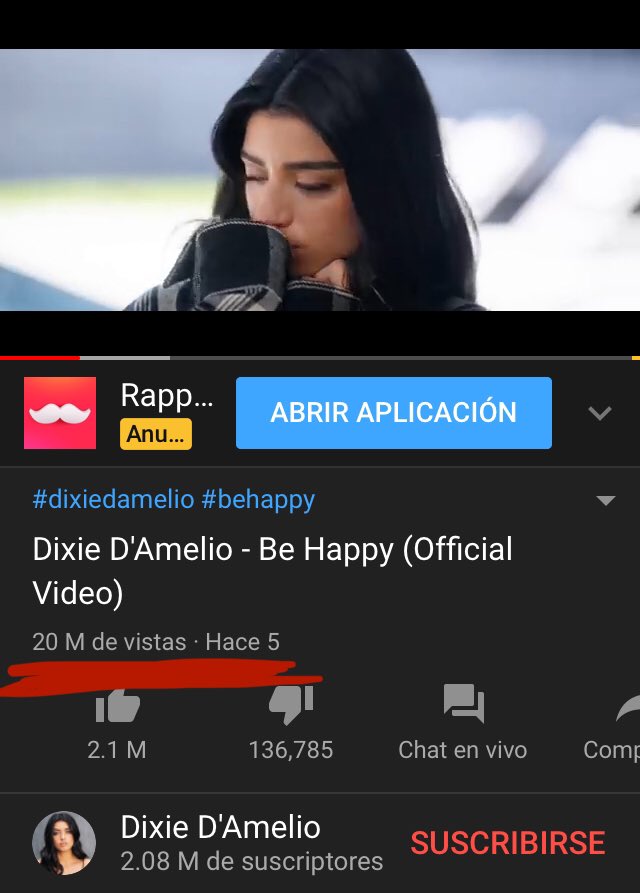 @TefiiSa_ La cancion salió hace 5 días y ya tiene 20 millones de reproducciones