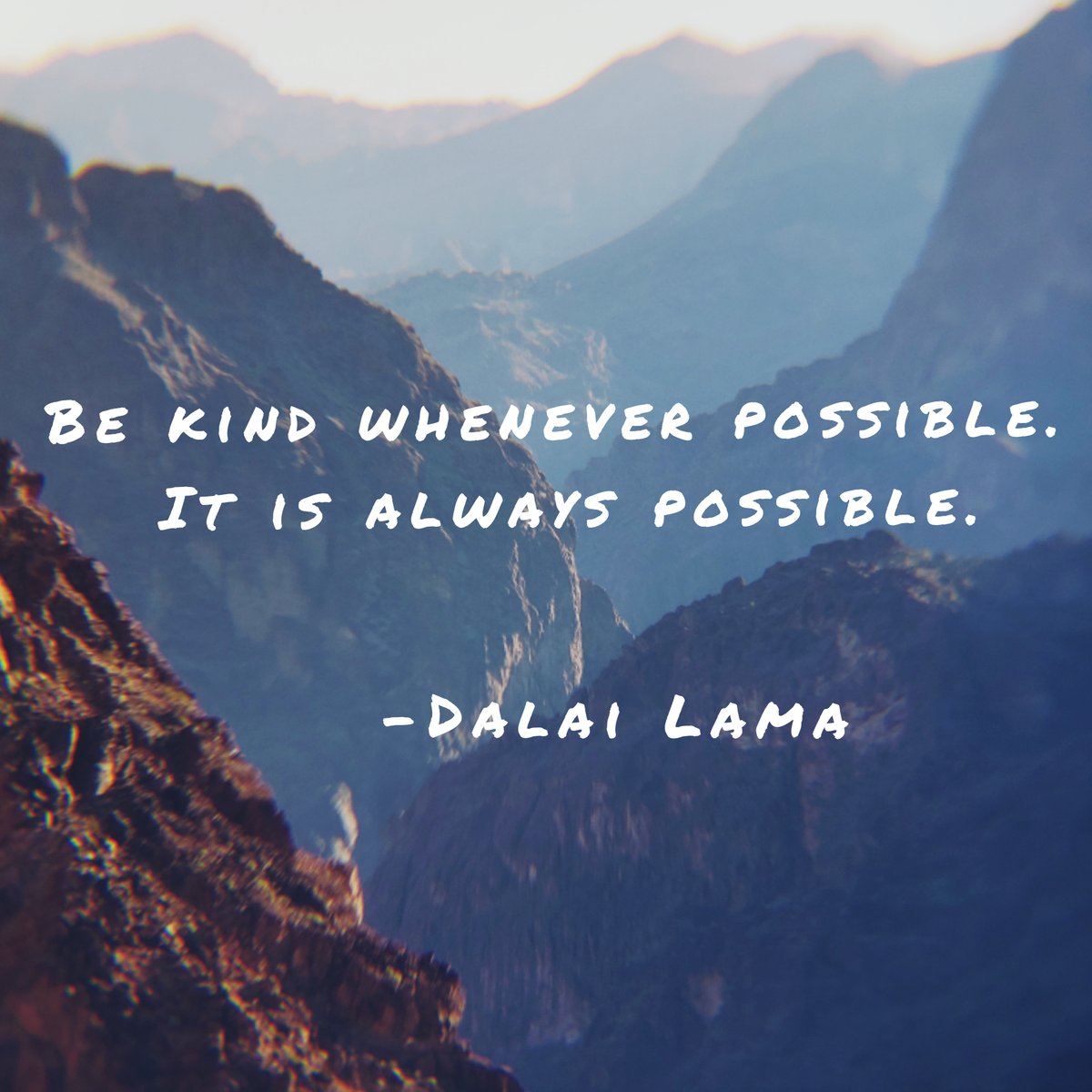 YAchieversaz's tweet photo. "Be kind whenever possible. It is always possible." -Dalai Lama
#MotivationMonday #quotes #community #BeKind #DalaiLama #yachievers #YMCA https://t.co/pkmktVFbg8