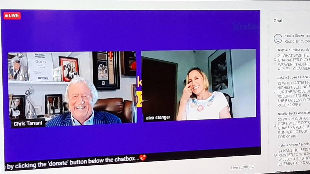 LydiaStroke's tweet photo. Great quiz hosted by Chris Tarrant as part of the UK #strokeassembly, raising money for the @TheStrokeAssoc https://t.co/iXxDsiGYVv