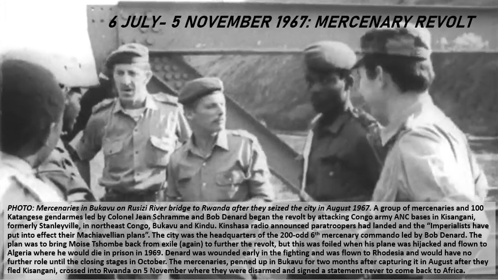 Africa Bush Wars on Twitter: "6 July-5 November 1967: The Mercenary  Rebellion in #Congo led by Colonel Jean Schramme #CONGO60  https://t.co/DiASv4fWeG" / Twitter