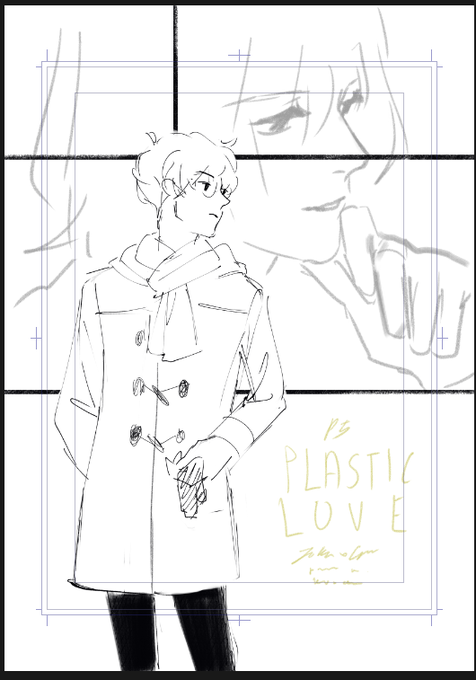 I couldn't finish any pages but at least the rough for the cover is doneeeeeee im so sleepy orzzz 
