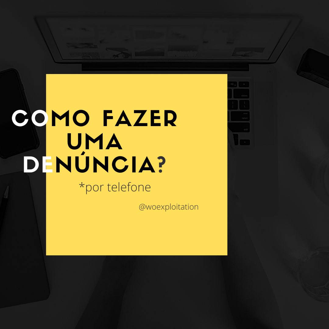 woexploitation's tweet photo. você sabe como fazer uma denúncia? https://t.co/aw3zCiEQAQ