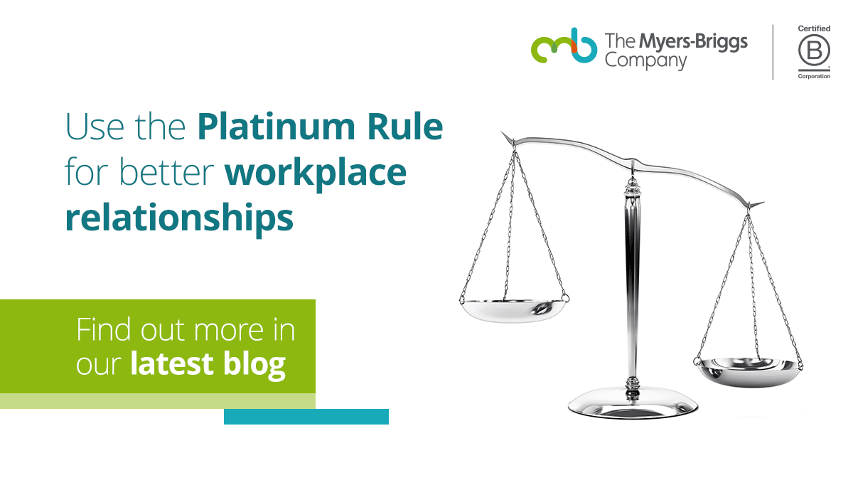 themyersbriggs's tweet photo. What would happen if you treated your #employees and colleagues the way you expect them to treat your #customers? Learn how the #platinumrule can impact your business. https://t.co/abf0mk6qxm https://t.co/zmpGMVvgj4