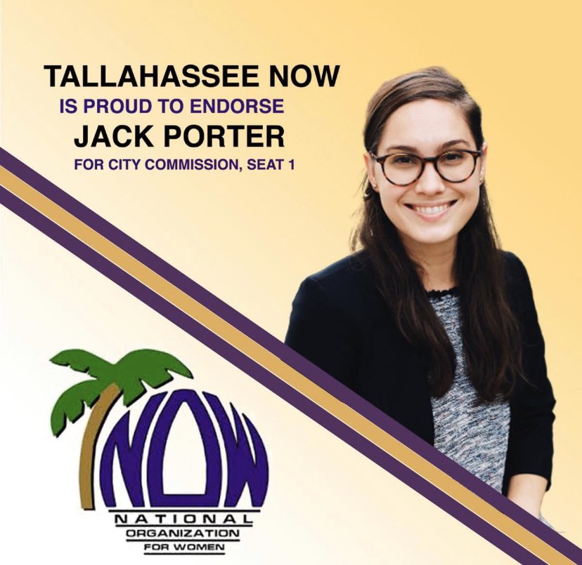 VoteJackPorter's tweet photo. 🚨 Endorsement Alert 🚨
I am humbled and honored to be officially endorsed by the Tallahassee Chapter of @NationalNOW.
Thank you for your support! #VoteAugust18th https://t.co/XwUBnOGO2K