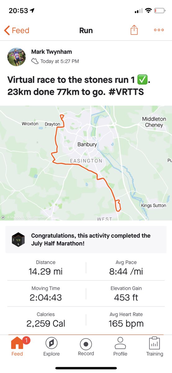skinny87's tweet photo. That’s the 1st run done. 77km left. #VRTTS https://t.co/jnTsqQRK6z