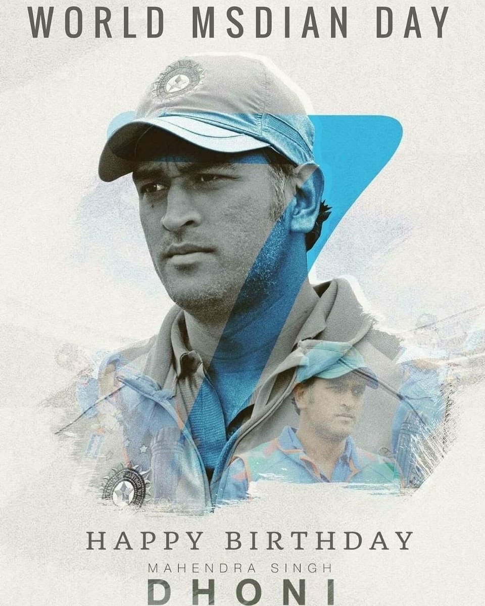 Wish you very happy birthday Mahendra singh Dhoni  
