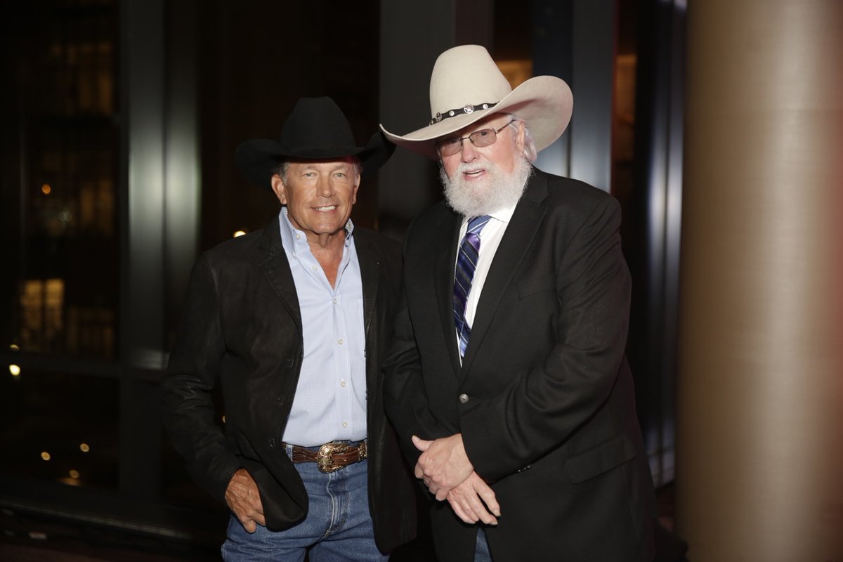 GeorgeStrait's tweet photo. “So sad to lose Charlie today. Such a great entertainer and a great human being. Cowboy too. We’ll miss you Charlie Daniels!” - gs https://t.co/iznJoO7UJV