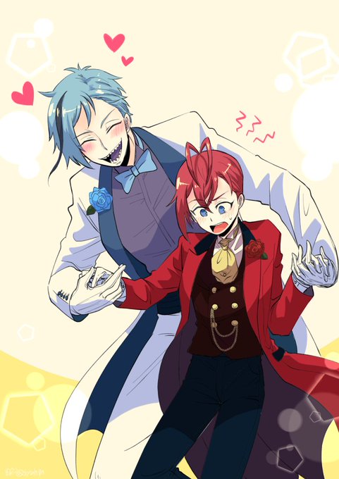 #twst_BL 
ゴスマリ??
?「金魚ちゃん、一緒に踊ろぉ❤︎」
?「ちょっと…!フロイド!やめなさい!」 