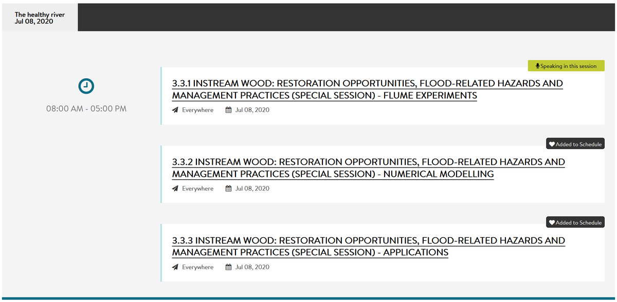 i_schalko's tweet image. More studies on #largewood will be presented in our special session scheduled for July 8 including #flume experiments, #numericalmodeling, and #field applications