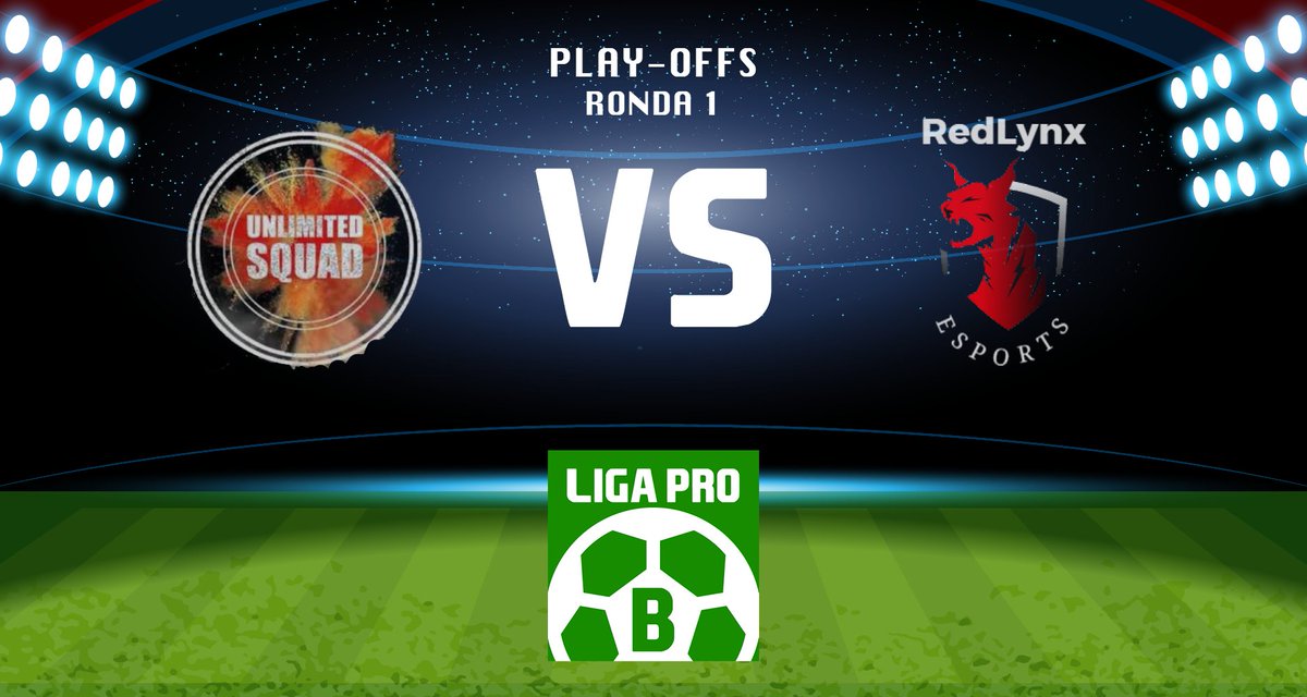 ¡Empezamos ya!

@RedLynxeSports 
VS
<a href="/UnlimitedSquad1/">Unlimited Squad</a> 

twitch.tv/liga_pro_one
