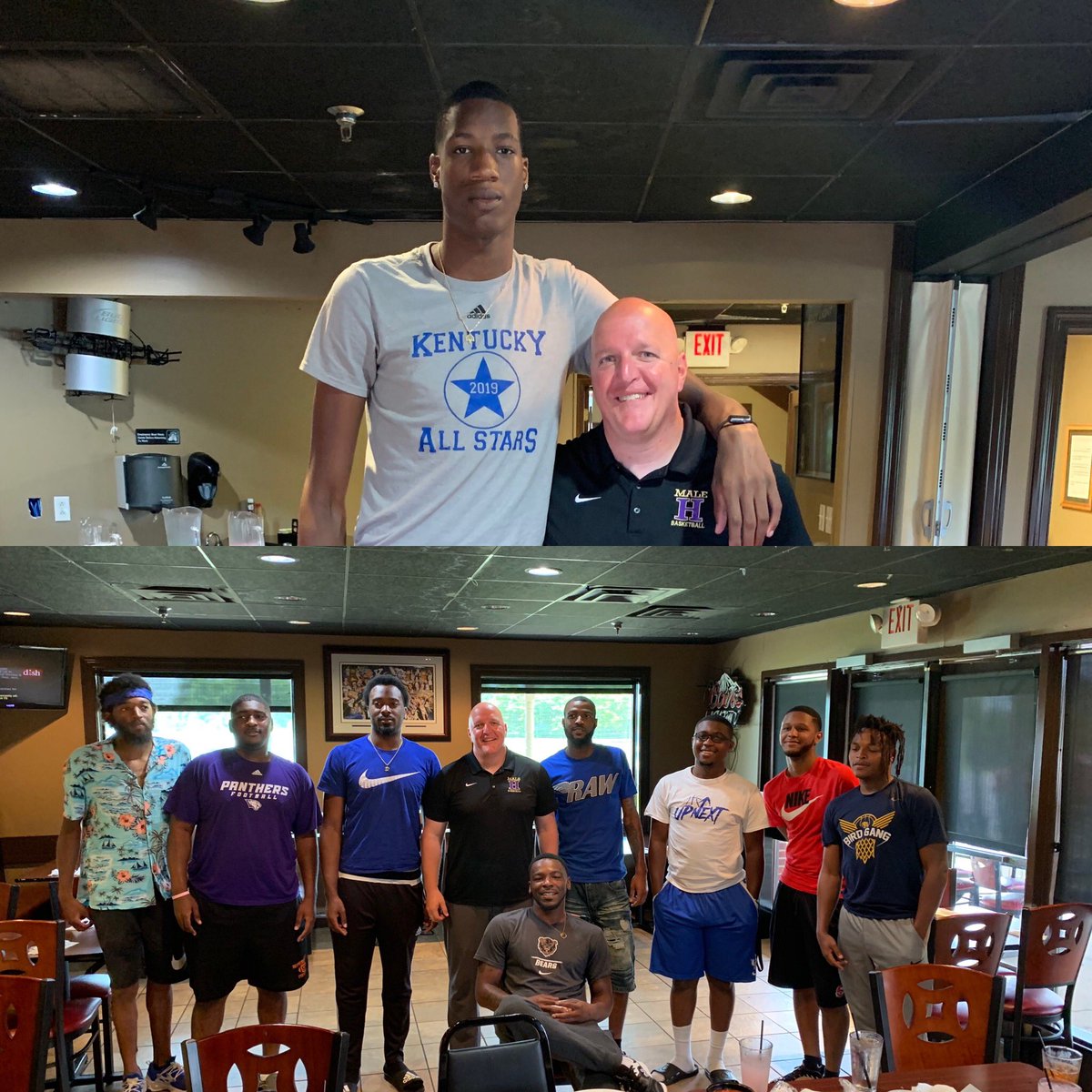 TimHaworth13's tweet photo. Would not be at the best high school in the state @MaleBulldogs if it was not for these guys and many others. Love these dudes so much. Thank you guys for everything π Great day of hanging out @MaleHighBBall @Jpatt024 @BallNevaStops_1 https://t.co/kgP0DmZjmQ