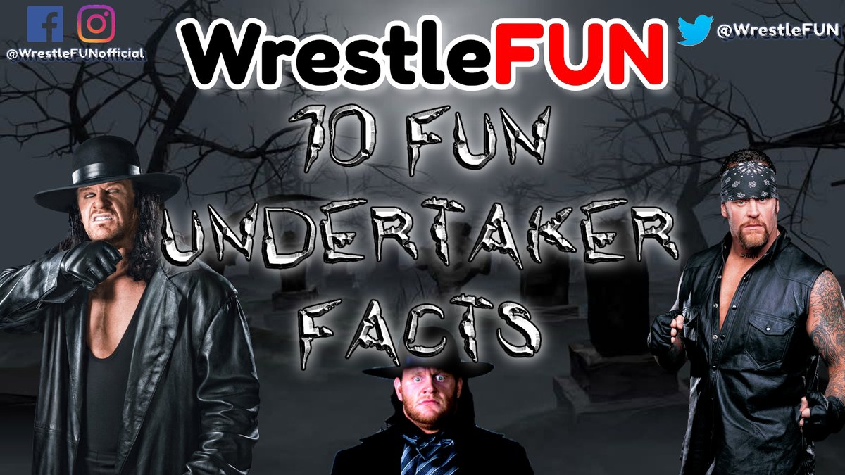 Wrestlefun's tweet photo. ***NEW VIDEO***
Just uploaded '10 Fun Undertaker Facts' to watch simply CLICK THE LINK>>> https://t.co/NDKF6kRrLk
#WWE #TheUndertaker #Undertaker #RAW #SDLive #wrestling #WrestlingCommunity https://t.co/qgenvcUC0v