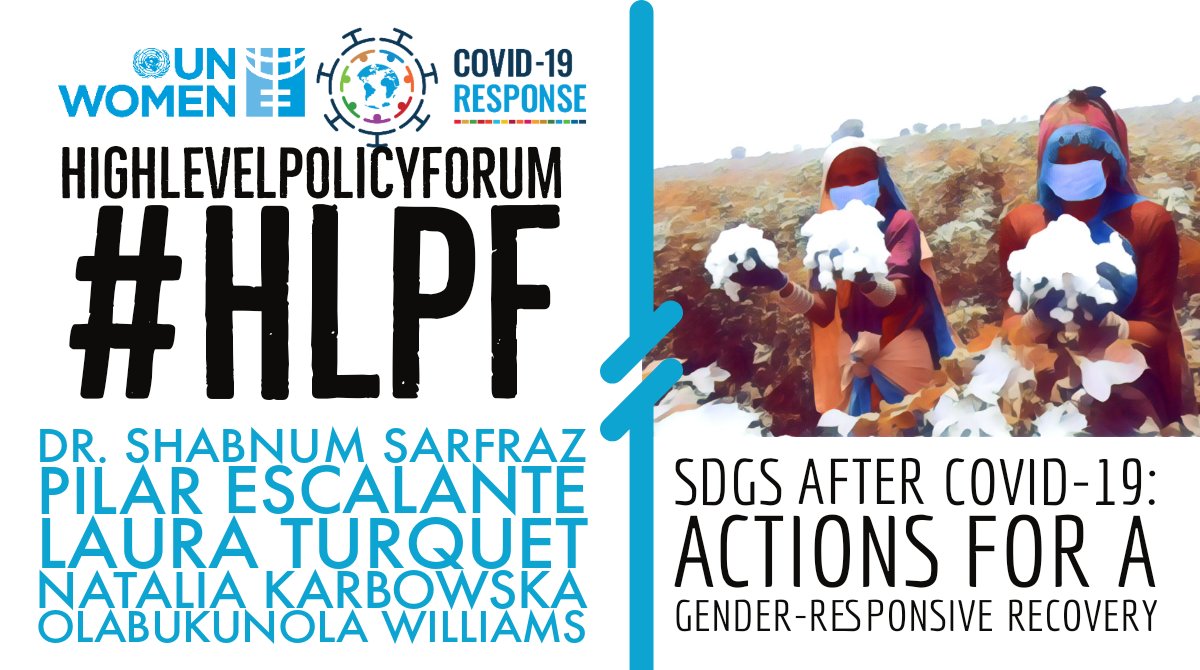 WGHPakistan's tweet photo. @UN_Women #HLPF on SDGs after COVID-19๐ท:Actions for ๐
โโ๏ธ #GenderResponsiveRecovery on July 08 2020 8am EDT with @shabnumsarfraz @pichuescalante @LauraTurquet @N_Karbowska & @buky. Let the โ๏ธwomen leaders shape the world๐! Register here: https://t.co/WLz2Ph1kWC
Are you ready? https://t.co/M89IK3SgMn