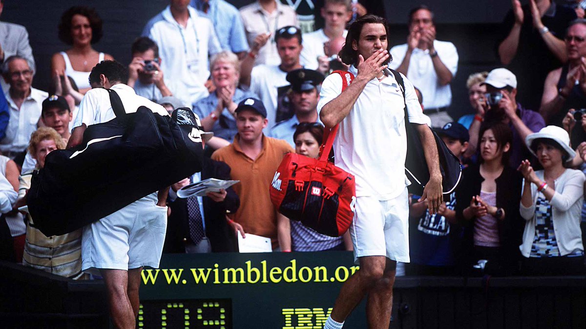 atptour's tweet image. A star is born ⭐

In 2001, @rogerfederer beat seven-time @Wimbledon champion Pete Sampras for his first win on Centre Court.