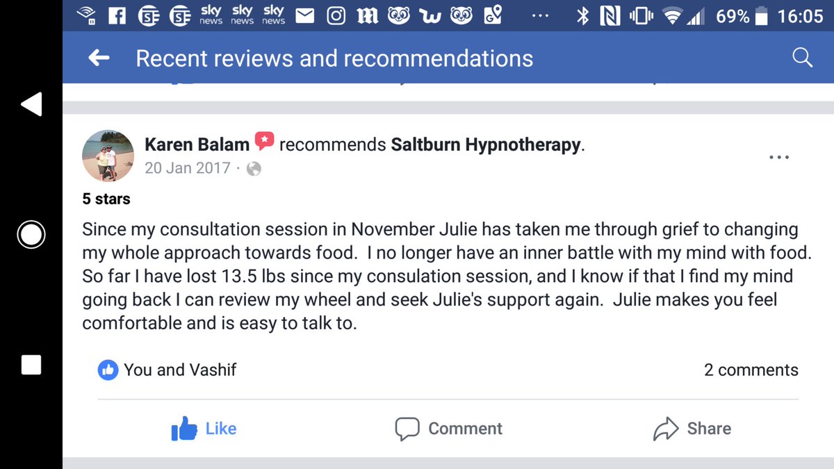 SaltburnHypnoth's tweet photo. What bad habits have you developed during lockdown?  Smoking?  Over Eating? See our Facebook page for more reviews.
Therapy is available via video call from the safety and comfort of your own home, and in most countries.
#TheNewNormal https://t.co/ZcryFzTiYy
