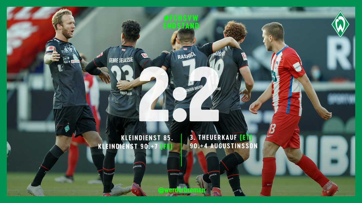 SV Werder Bremen on Twitter: "⏱ 90.+8 Min Aufatmen! Wir halten ...