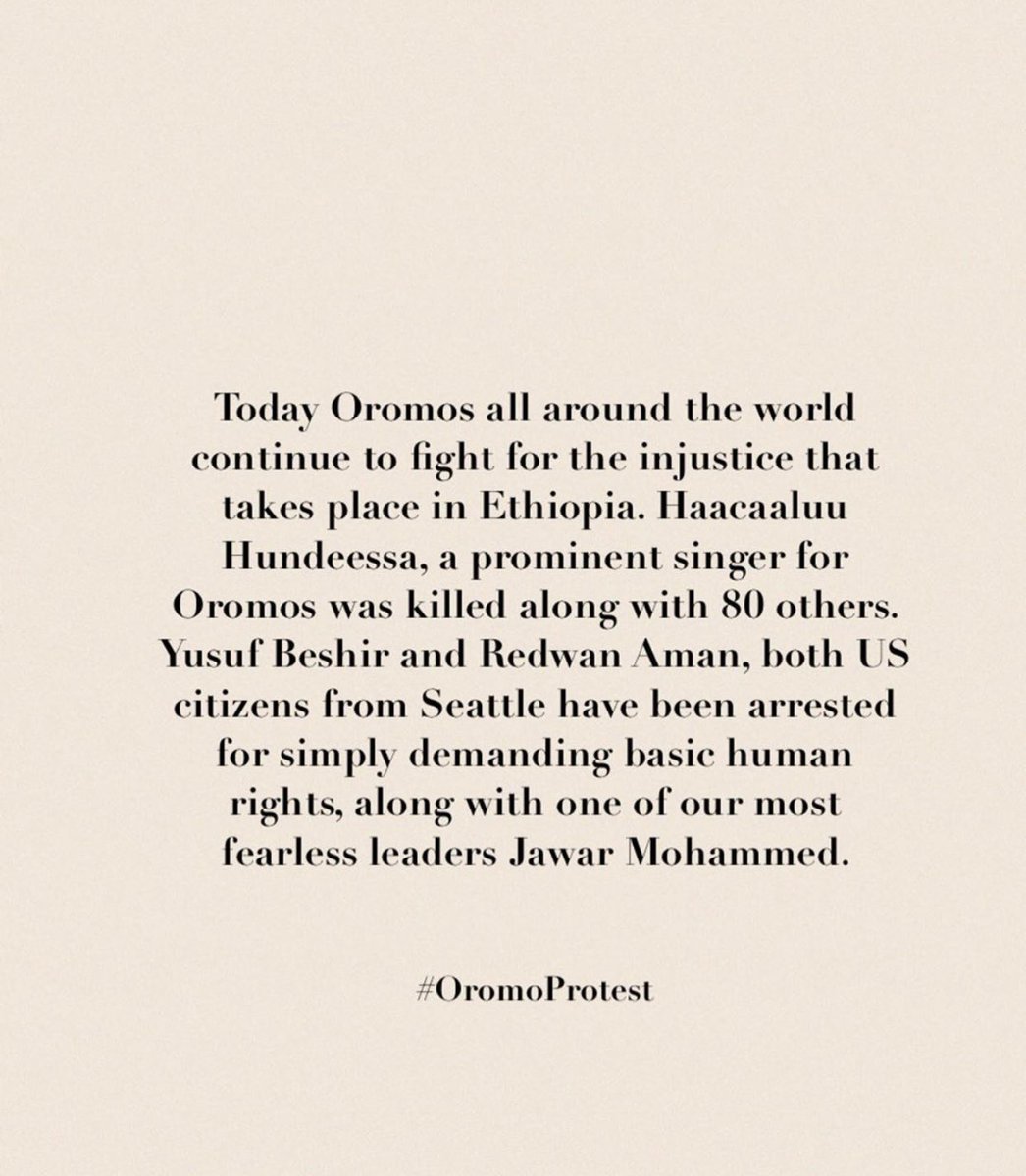 keep reading! credit to  @dijjuu on IG!  #OromoProtests  #OromoRevolution