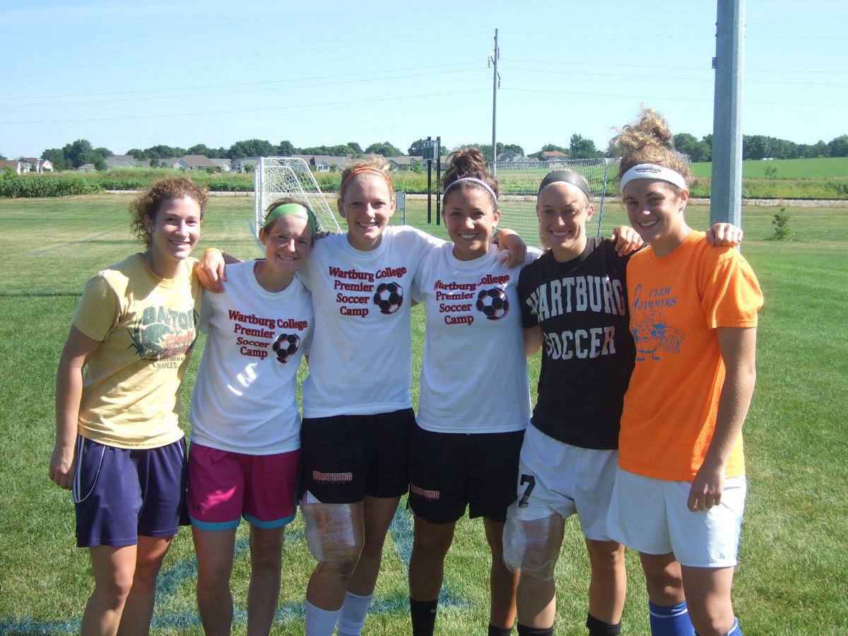 wartburgsoccer's tweet photo. July means overnight camp time! Though our plans for camp have changed, it’s still fun to do a little reminiscing of our camp counselors over the years. #missingourteam #goknights #ilikewartburgsoccer https://t.co/J0uM6ZCgrl