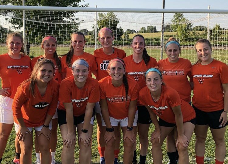 wartburgsoccer's tweet photo. July means overnight camp time! Though our plans for camp have changed, it’s still fun to do a little reminiscing of our camp counselors over the years. #missingourteam #goknights #ilikewartburgsoccer https://t.co/J0uM6ZCgrl