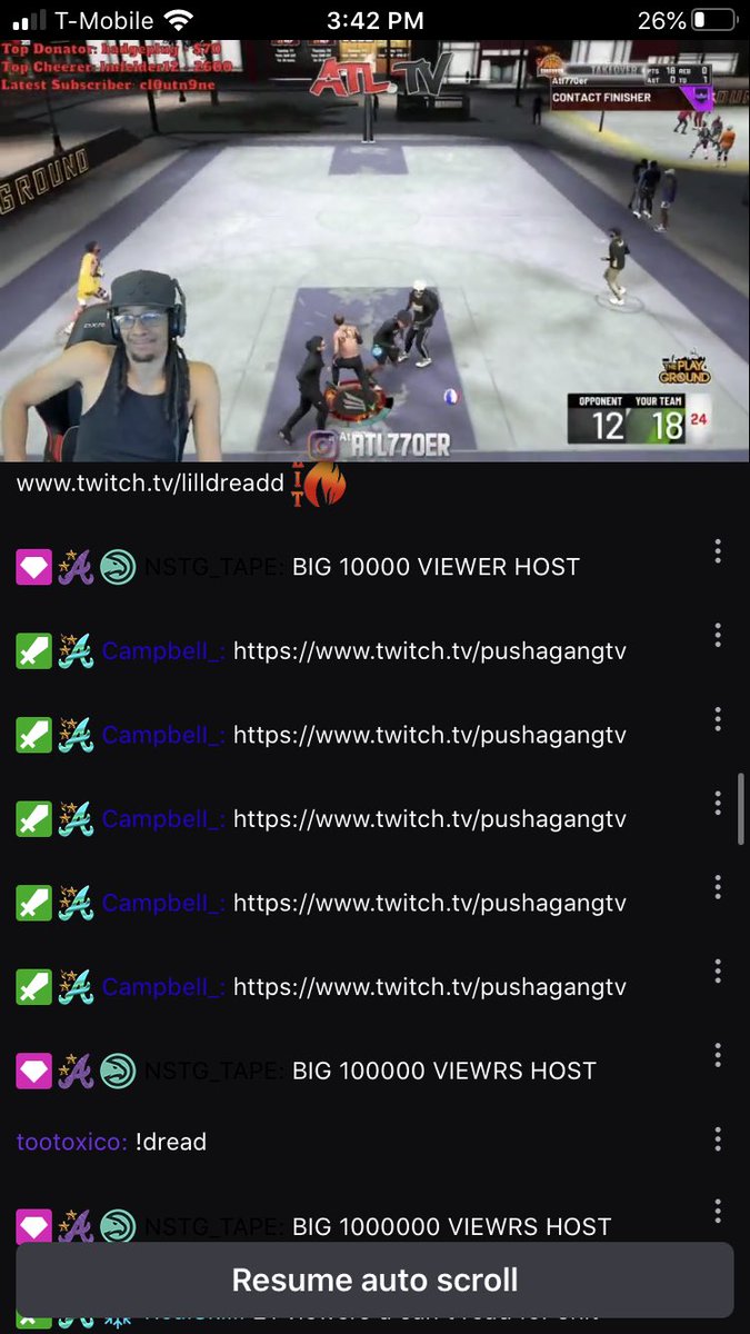 Pushalando's tweet photo. Funny host to bro @ATL770_er lol ya chat was trolling a bit on the numbers but yeah came through bro🤣💯 https://t.co/OfbhoLUEPZ