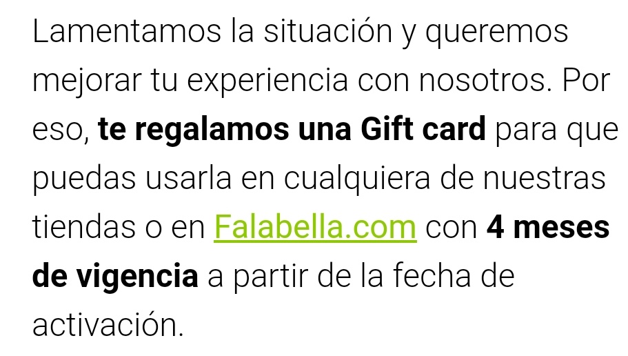 johnnykarapas's tweet photo. @FalabellaAyuda si no contestan MD, por acá será, compré para día del padre, si no cumplieron cumplan con la gift card que uds prometieron. https://t.co/XaPExYFKdB