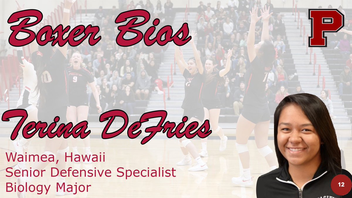 BoxerVBall's tweet photo. Next up in the #BoxerBio series: Terina DeFries! #GoBoxers #LeadthePac #BoxerBios #PacUPride https://t.co/4lV5An9y4Z
