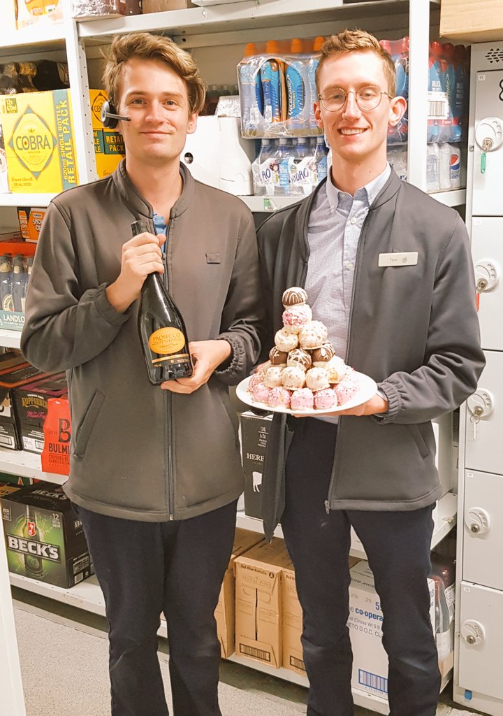 JoshMcNaboe's tweet photo. Well done team! Smashed the #PopDots challenge! Special prize for the winners! @coopuk #FutureBakeOffWinner https://t.co/bj5Ecz4LHE