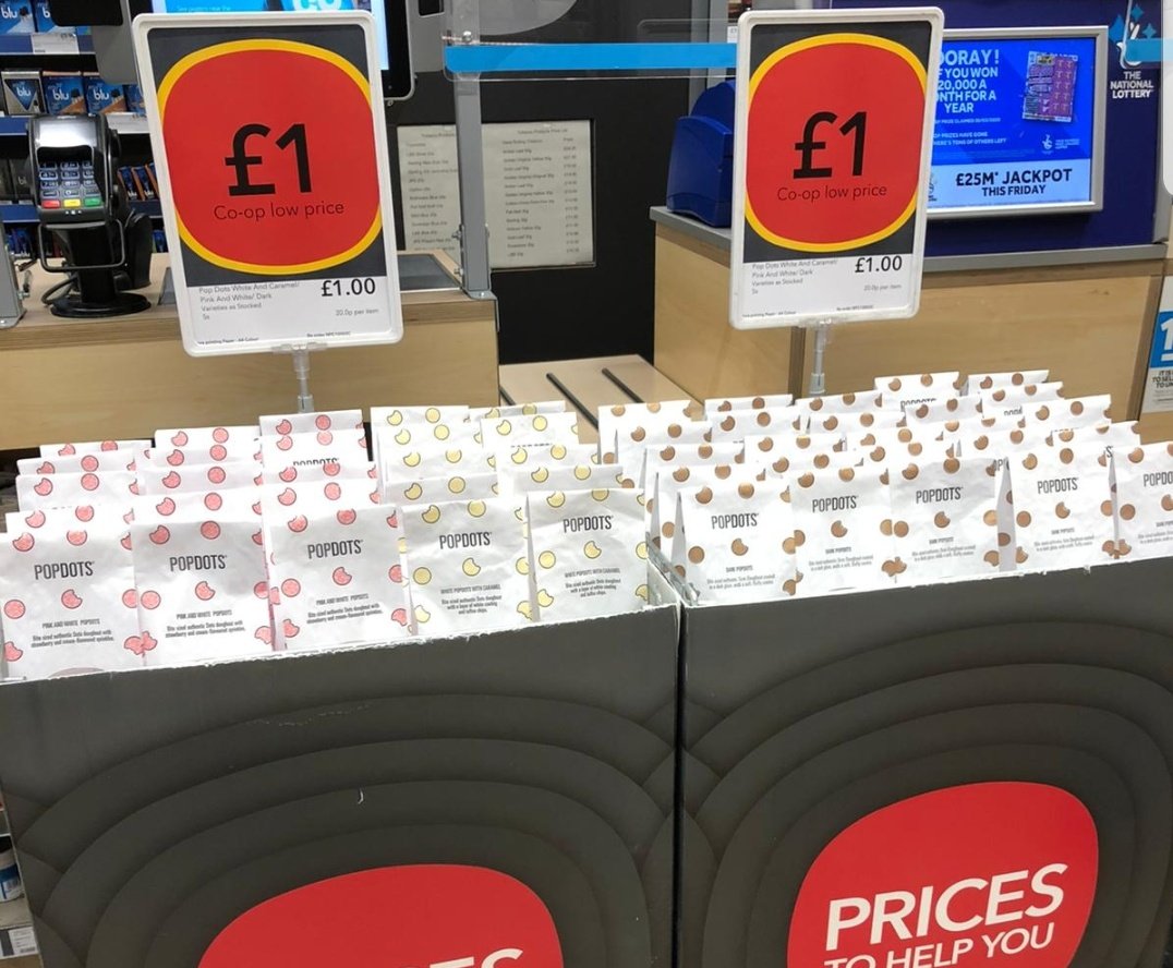 JoshMcNaboe's tweet photo. Well done team! Smashed the #PopDots challenge! Special prize for the winners! @coopuk #FutureBakeOffWinner https://t.co/bj5Ecz4LHE