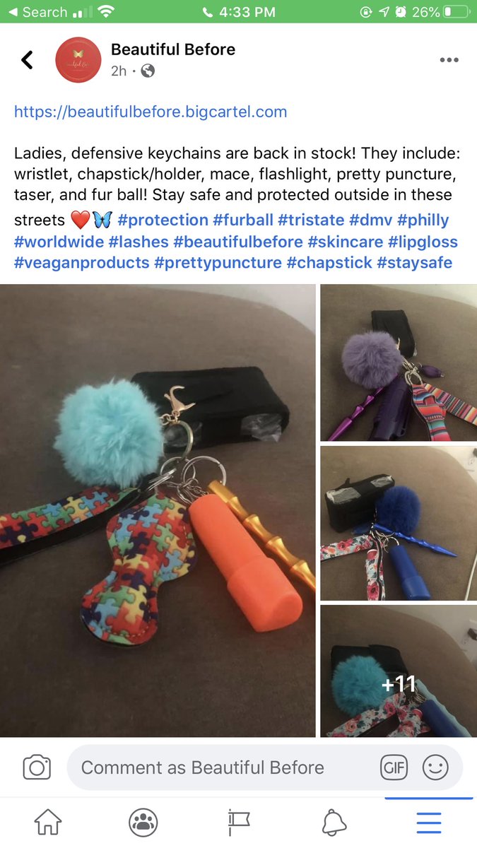 myaaaa620's tweet photo. https://t.co/R4iS2ClZhA
They include: wristlet, chapstick/holder, mace, flashlight, pretty puncture, taser, and fur ball!❤️🦋 #protection #furball #tristate #dmv #philly #worldwide #lashes #beautifulbefore #skincare #lipgloss #veaganproducts #prettypuncture #chapstick #staysafe https://t.co/fhSslMbyDM