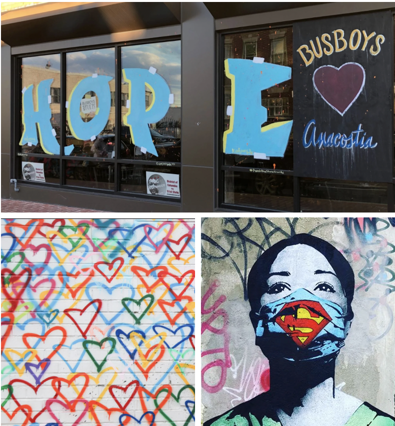 LMMarketingDC's tweet photo. With the street as our only museum right now, neighborhoods are sharing love &amp; hope.⁣
.  ⁣
#inspiredbyart⁣
#artisallaroundus⁣
#artinspiration⁣
#artisallaroundus⁣
#dcliving⁣
#mydccool⁣
#localliving⁣
#lifestylemarketing⁣
#lmmarketinggroup⁣
#lmmg⁣
#strategicmarketing https://t.co/a0x5I3V6Hk