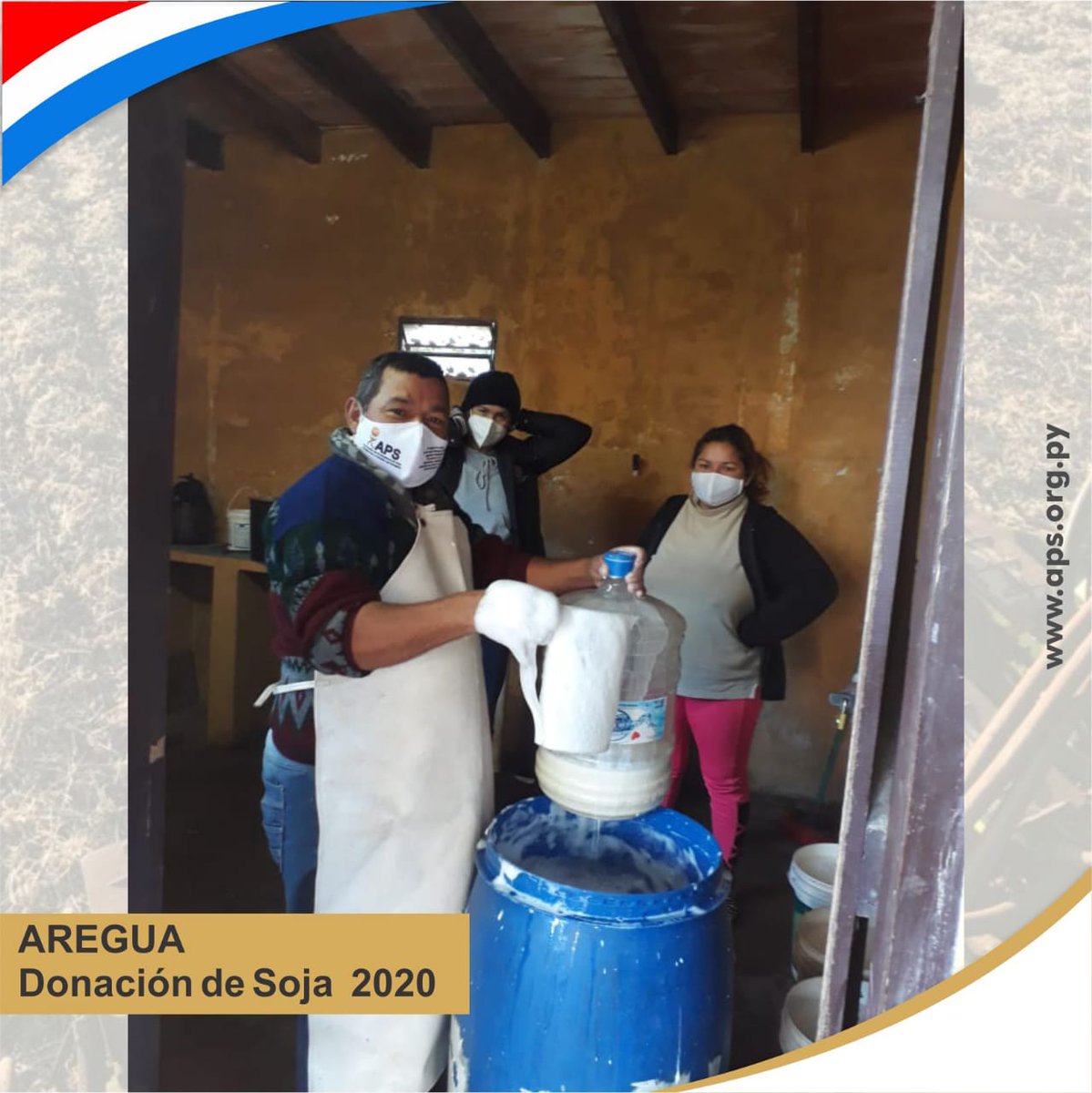 #Aregua
Repartiendo leche de soja para los pobladores que se ven muy afectados por este período de pandemia en Caacupemi 

#FuerzaParaguay #DonaciónDeAlimentos  #ElCampoNoPara 👩🏻‍🌾👨🏻‍🌾🌱 #merienda #lechedesoja #DonaciónSoja #recetasconsoja