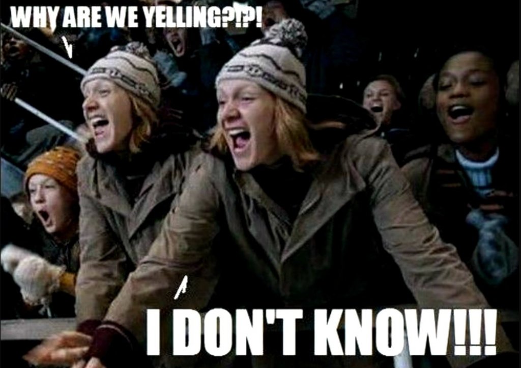 MuggleNet's tweet photo. CAN ANYONE TELL US WHY WE'RE YELLING? WE'RE JUST FOLLOWING @OliverPhelps AND @James_Phelps!
#HARRYPOTTER #FREDANDGEORGE #WEASLEY #MAGICALMISCHIEF #PRANKWEEK https://t.co/7eSRnaTbbU