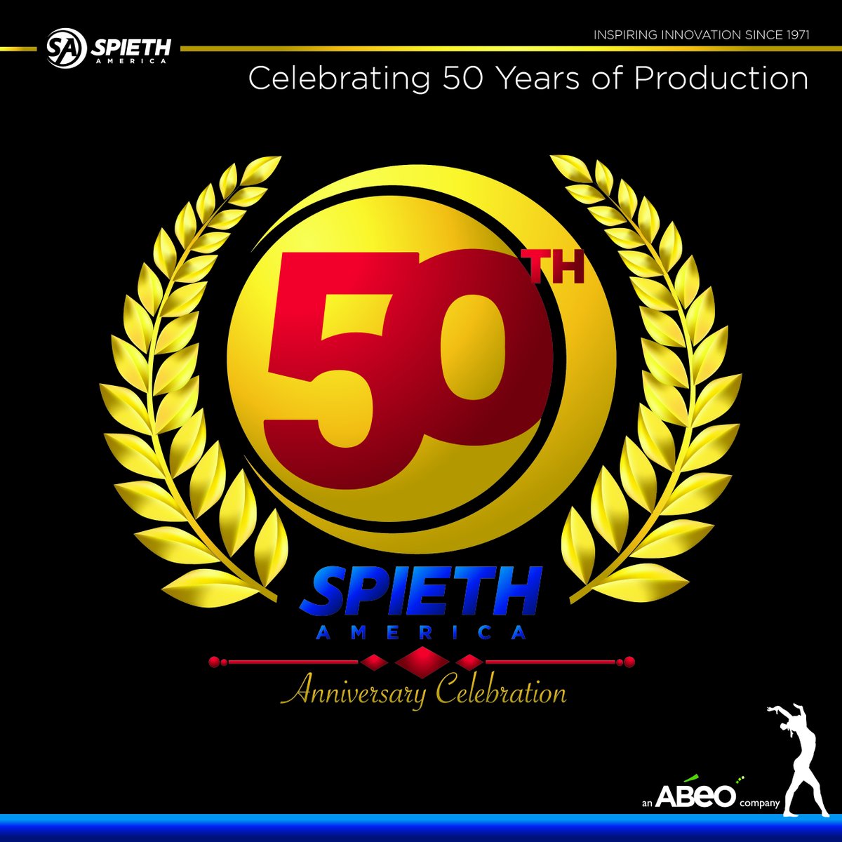 Launching Today! - Spieth Turns 50!
Throughout the Month of July, we will be celebrating 50 years of equipment production in North America. 

Stay tuned as we feature some of our hottest products at the hottest discounts in company history. #SpiethTurns50