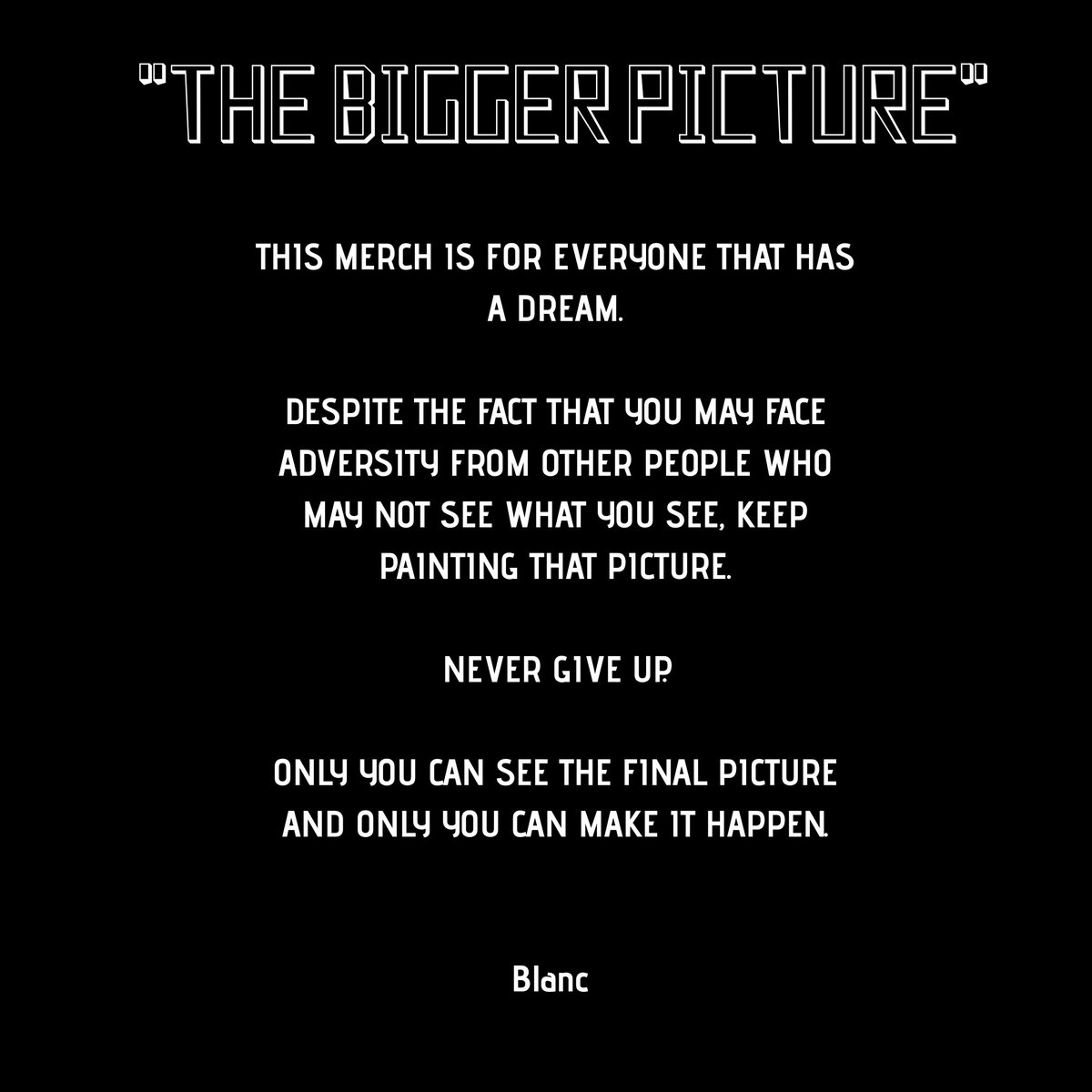 _blancgh's tweet photo. "The Bigger Picture"
A merch for motivation if you like.
40 Cedis only. https://t.co/PeOzvT7y2L