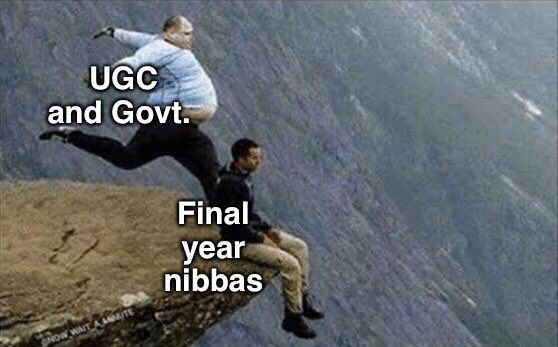 _notso_typical_'s tweet photo. A tight slap to every student for trusting @ugc_india and goverment that they will prioritise our safety!
they dont care!
#cancelfinalyearexams #UGCGuidelines #Cancel_Exam2020 https://t.co/UPCplMDub6