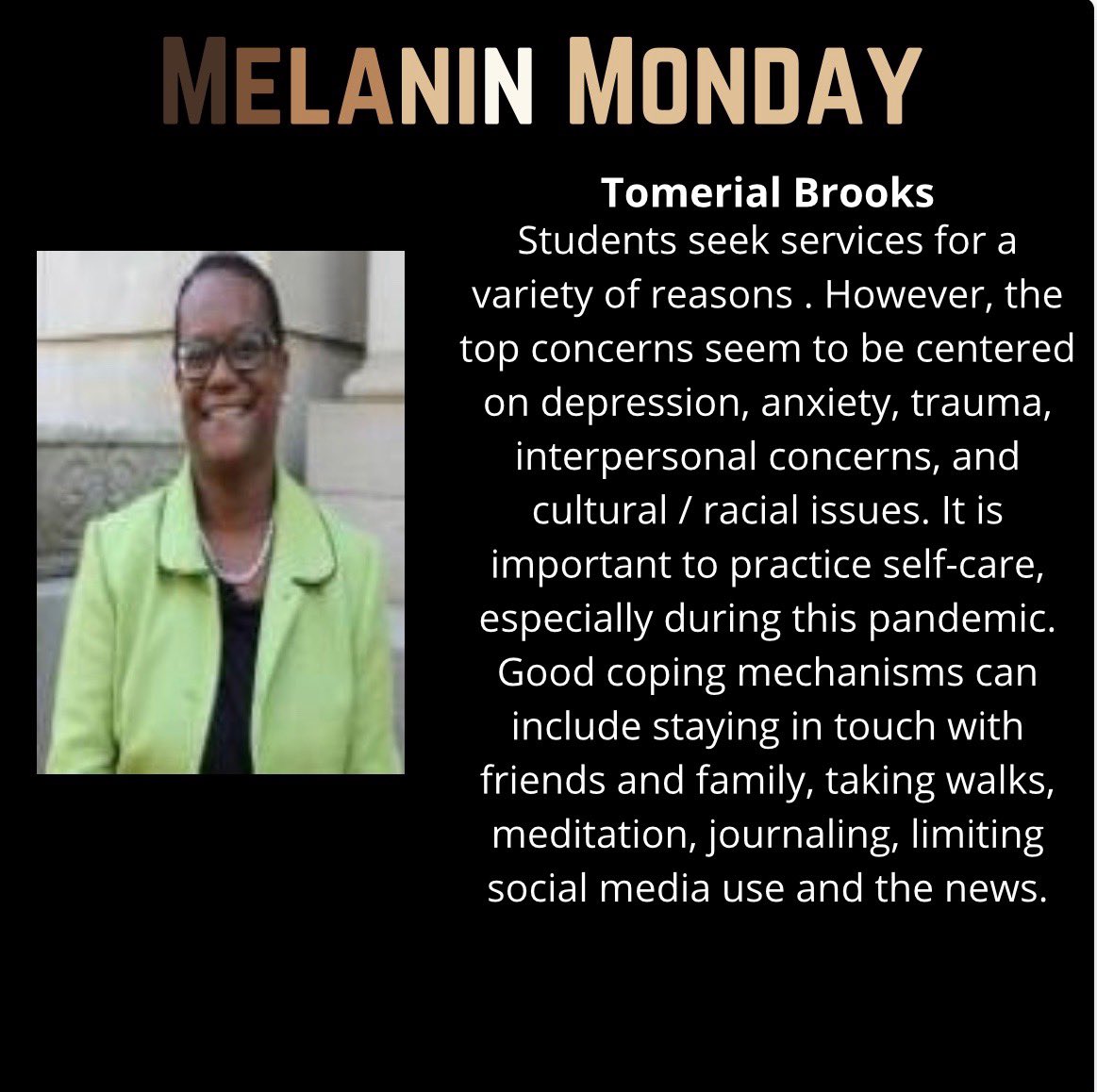 UK_BSU's tweet photo. Happy Melanin Monday! Issue 4 is here to shine light on mental health in the Black community and recognize the individuals whom consistently dedicate their time and resources to ensure that we as students feel heard and seen on campus. Take a second to meet the counselors! https://t.co/oZnR34bXlK