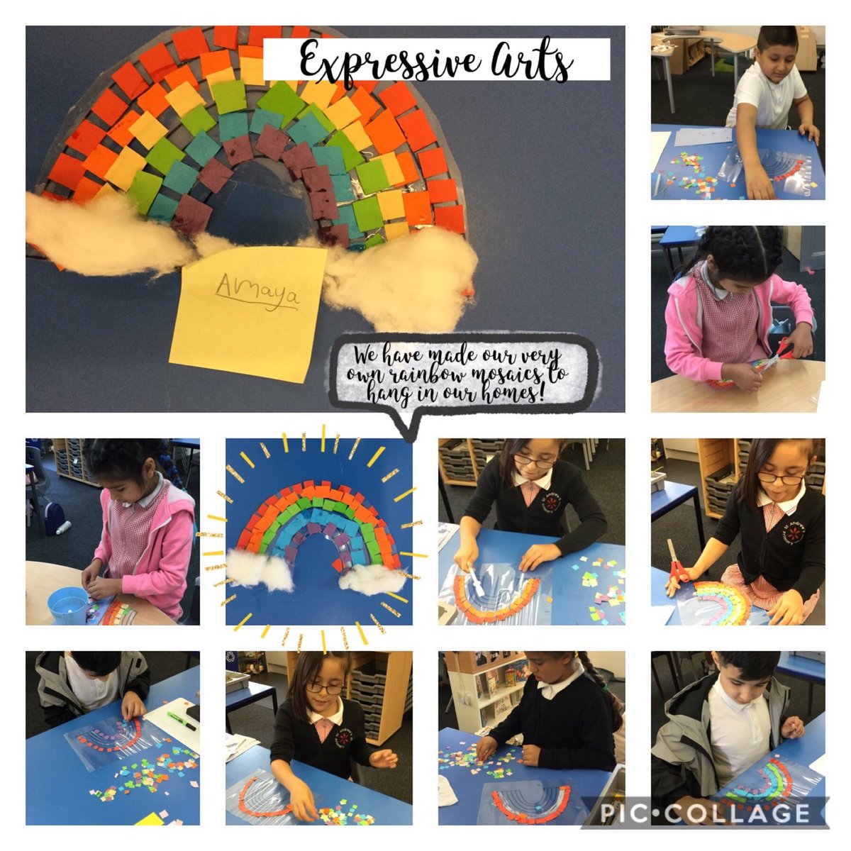 MissHoward24's tweet photo. I'd love to see your photos of your rainbows hanging in your homes 3MH! @5tAndrews #3MH https://t.co/RHpTlCey2n