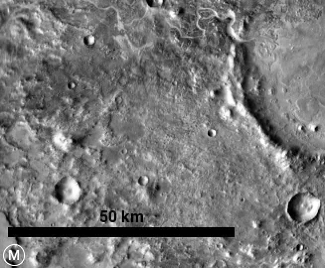 Abeona_9's tweet photo. NE Syrtis 18N, 77E. Volcanic activity & underground heat sources made hot springs flow & surface ice melt. Microbes could have flourished here in liquid water, in contact with minerals. This site holds a rich record of these interactions over periods of early Mars history! #JMARS https://t.co/zK3dZUkiMl
