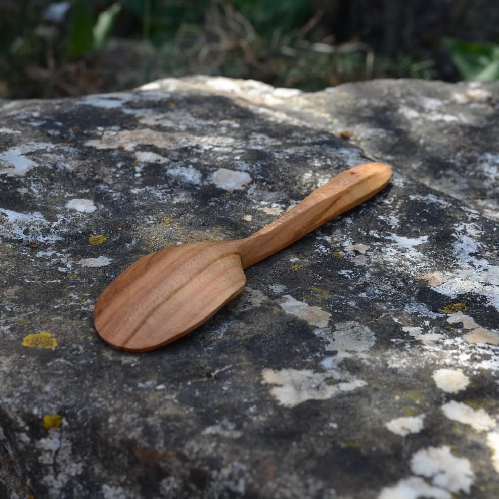 Eating spoon made from cherry wood 😀