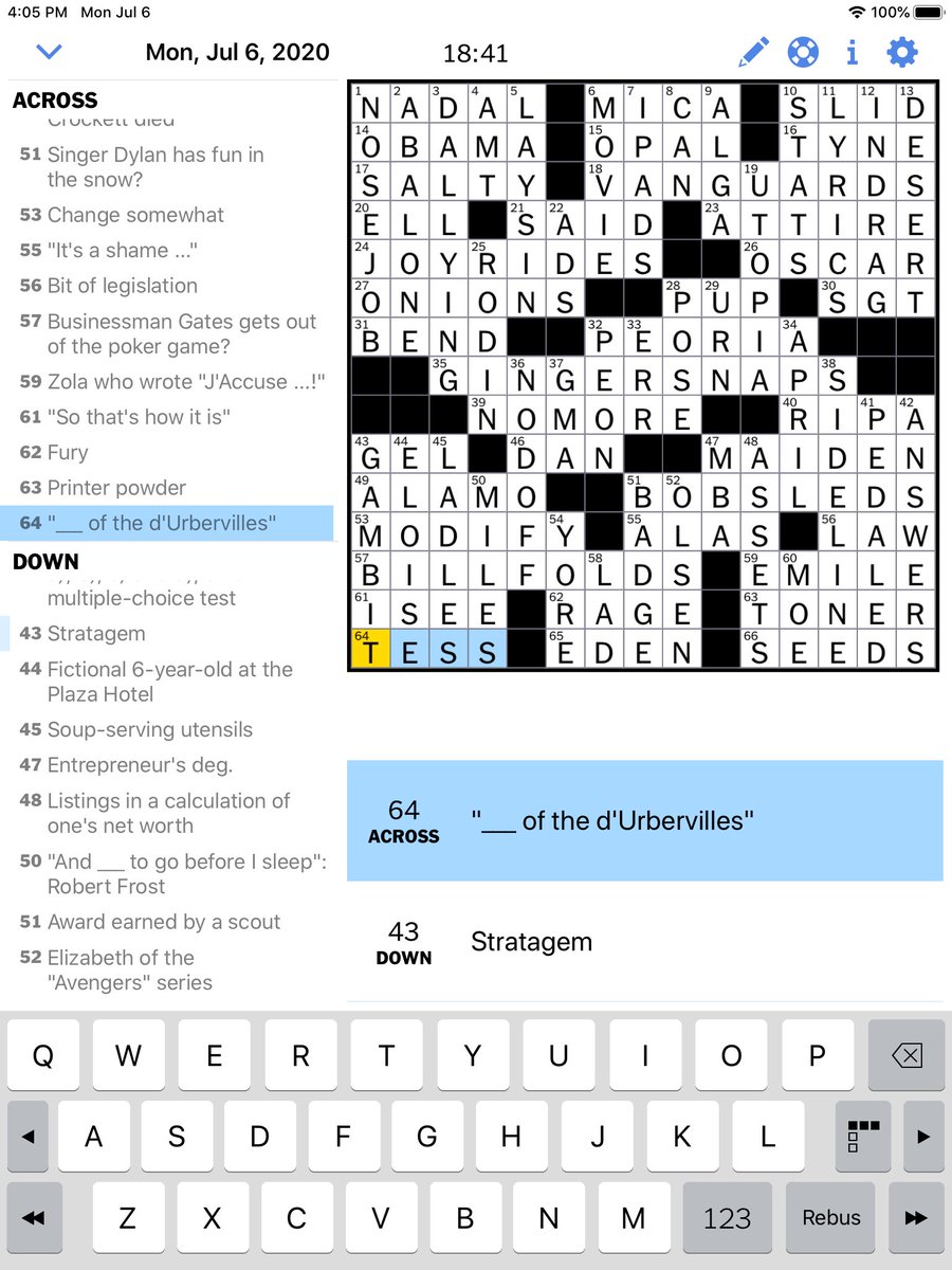 llsmith428's tweet photo. The Monday  NYT puzzle is the easiest of the week, but 32 Across, “Illinois City on the Illinois River” was redundantly easy. Lacon and Pekin only have 5 letters. https://t.co/yTbAO9Ozcc